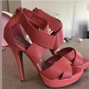 Steve Madden Coral Orange gladiator Strappy heels